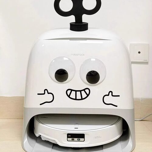 扫地机器人可爱装饰贴纸diy适用于石头小米科沃斯防水不留胶贴画