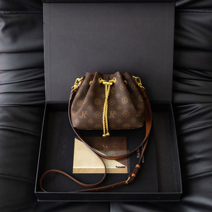 CITEX LV官方旗舰店复古老花水桶包女2025新款包包高级质感斜挎包