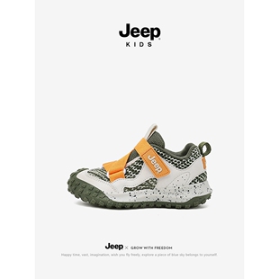 jeep儿童网面运动鞋夏季款2025新款童鞋男童网鞋轻便透气女童鞋子