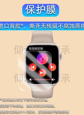 适用s27pro智能手表贴膜S27ProMAX血糖腕表保护膜S27Pro心率老人NFC手环屏幕膜健康手表非钢化膜防刮水凝膜
