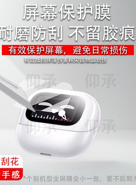 适用绿联H6magic耳机贴膜S6magic无线蓝牙耳机保护膜T6Magic屏幕膜WS208耳夹式保护套WS211高清防刮非钢化