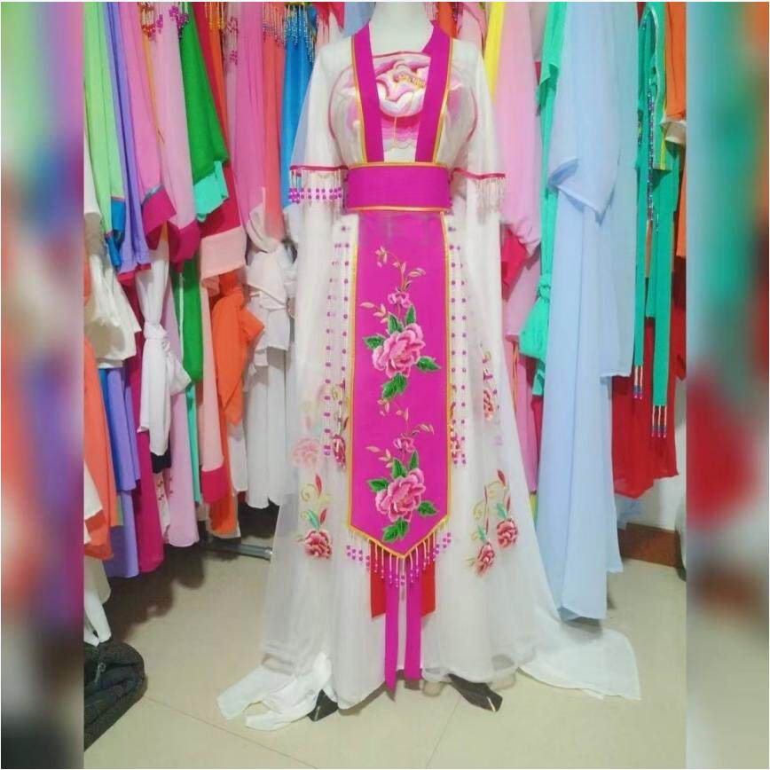 越人歌花旦戏服婺剧白蛇传断桥白素贞浙婺陈丽俐同款演出服白蛇衣