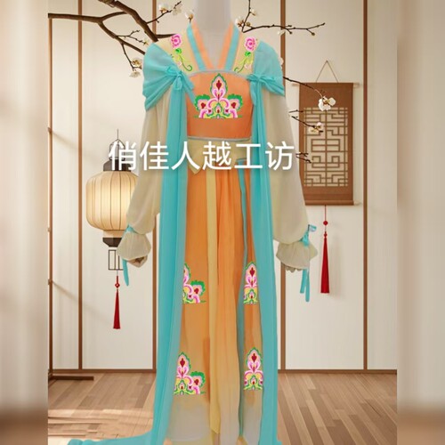新款古装戏曲越剧黄梅戏歌仔戏闽剧花旦衣宫女服天女散花仙女戏服