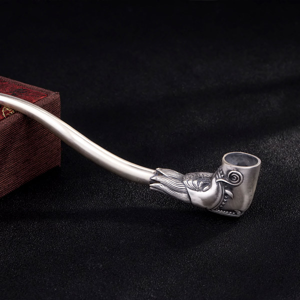 健康烟嘴 可清洗S990纯银哑光纯银烟枪 复古银烟枪烟斗 厂家直销|msdalam kategori ZIPPO/Swiss Army Knife/cermin mata, penulis, corong - dari Buy2taobao.com untuk memberikan perkhidmatan ejen Taobao profesional membeli