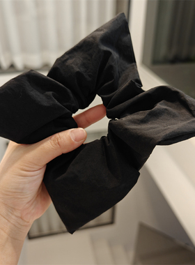 「吾庄」创意四角古着森女风方形大肠风车发圈褶皱发绳百搭纯棉