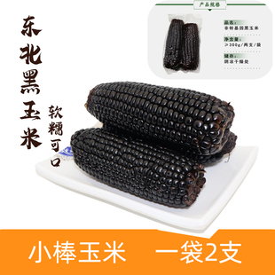 东北特产新鲜甜糯非转基因黑玉米糯玉米棒8/14根紫玉米包邮粘苞米