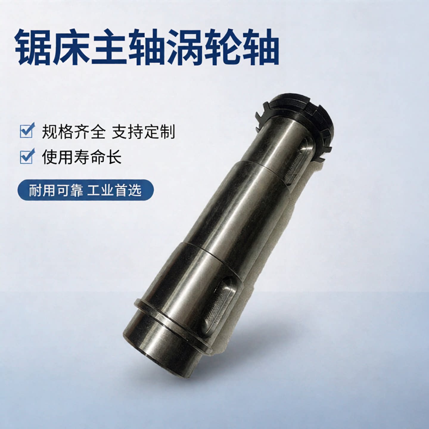 数控带锯床配件蜗轮轴涡轮主轴凯达亨斯迈红运得力锯力煌主动轮轴