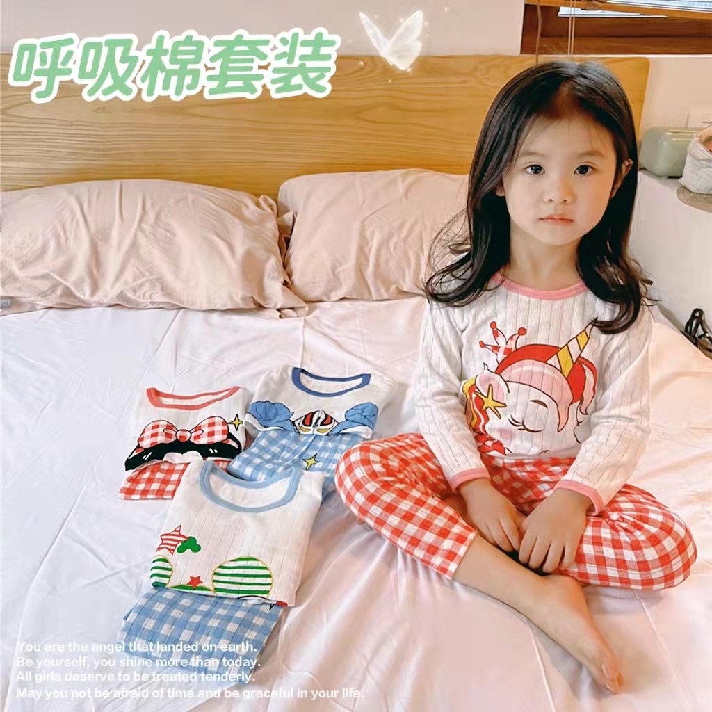 纯棉卡通印花公主家居服春秋
