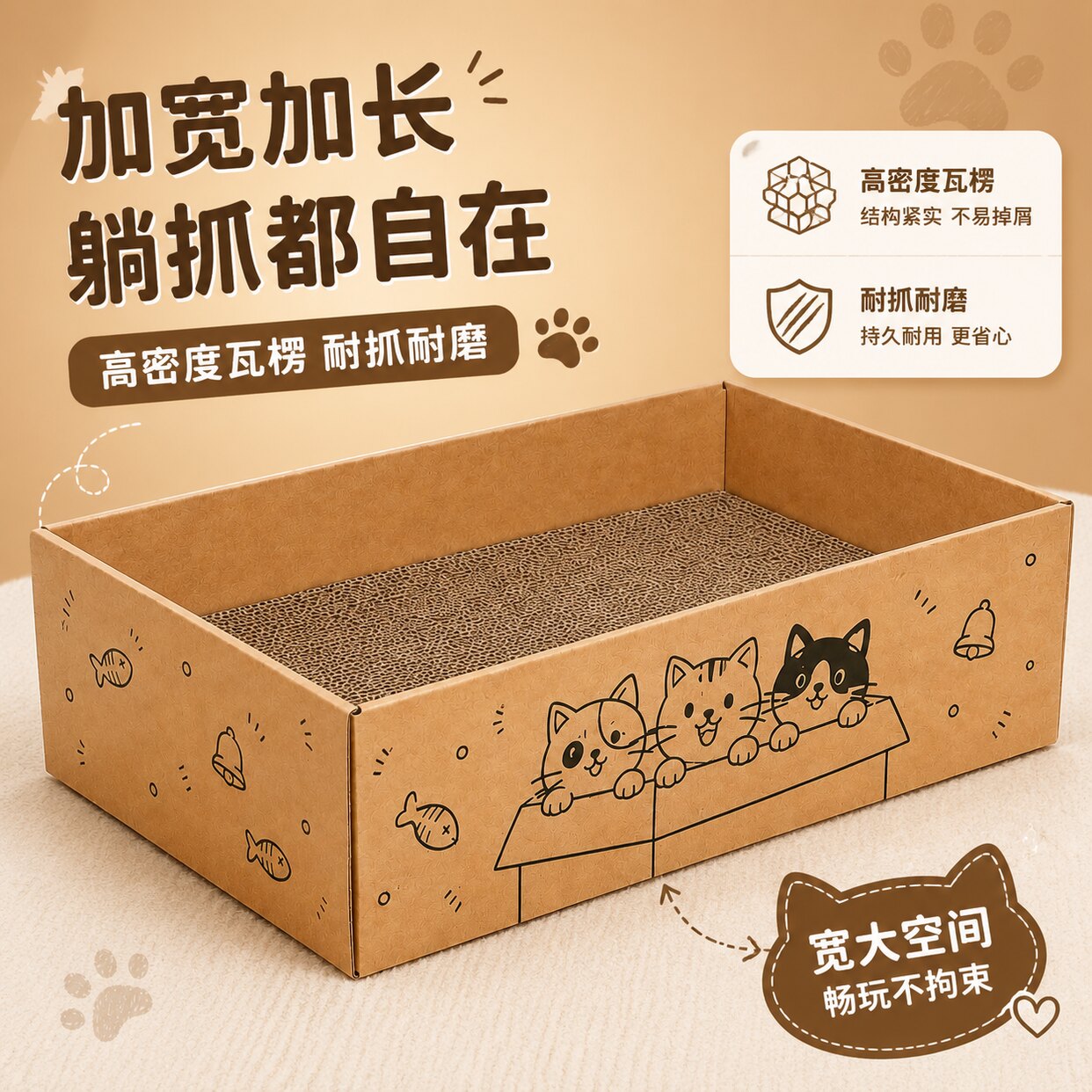 猫抓板一体猫窝耐抓防猫抓沙发图片