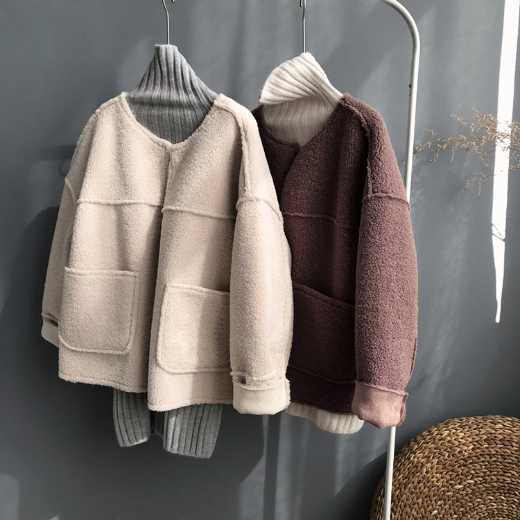 chic¼ÓºñÑò¸áëÉÏÒÂ2018Çﶬп°æ°Ù´îȦȦ¿ªÉÀëÈÞ¶Ì¿îÍâÌ×Å®