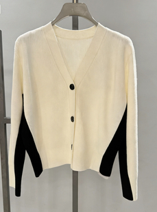 S系列｜专柜正品·25 春 撞色长袖针织开衫 S25137209