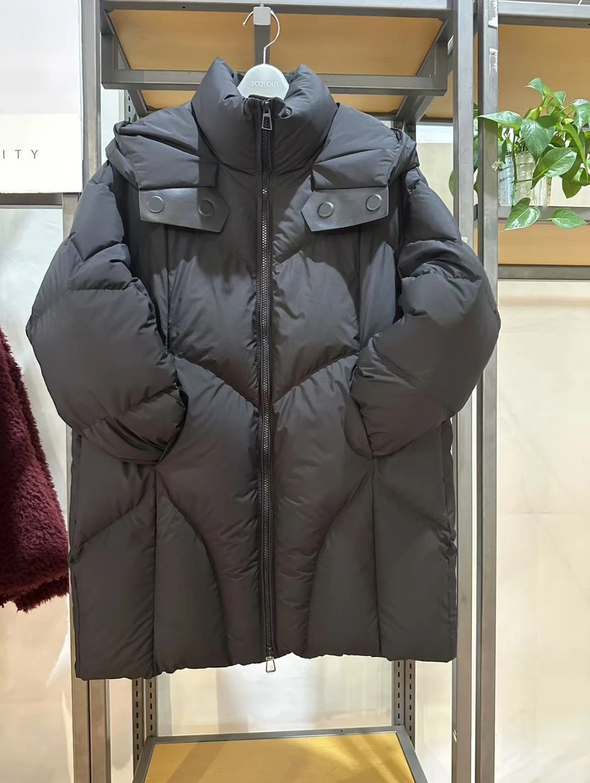 S系列｜专柜正品·24冬新款连帽中长款羽绒服保暖外套 S24413315