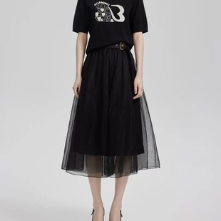 半身裙 S系列｜ 高腰百搭网纱裙中长款 24秋款 S24312210 专柜款