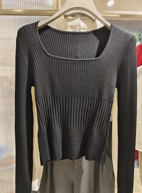 【S系列】专柜正品 24 春季新品 U 领 长袖 针织打底  S24110215