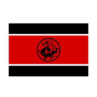 汉龙旗汉朝大汉黑龙旗历史文创墙贴吧贴纸定制寝室宿舍房间门贴纸