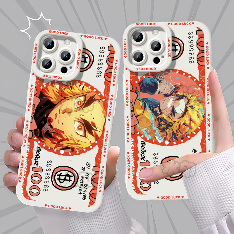 鬼灭之刃无限城炎柱炼狱杏寿郎手机壳适用苹果17新款141加ACE5VIY35IQOONEO9IQOONEO10PROPLUS红米NOTE14S30N
