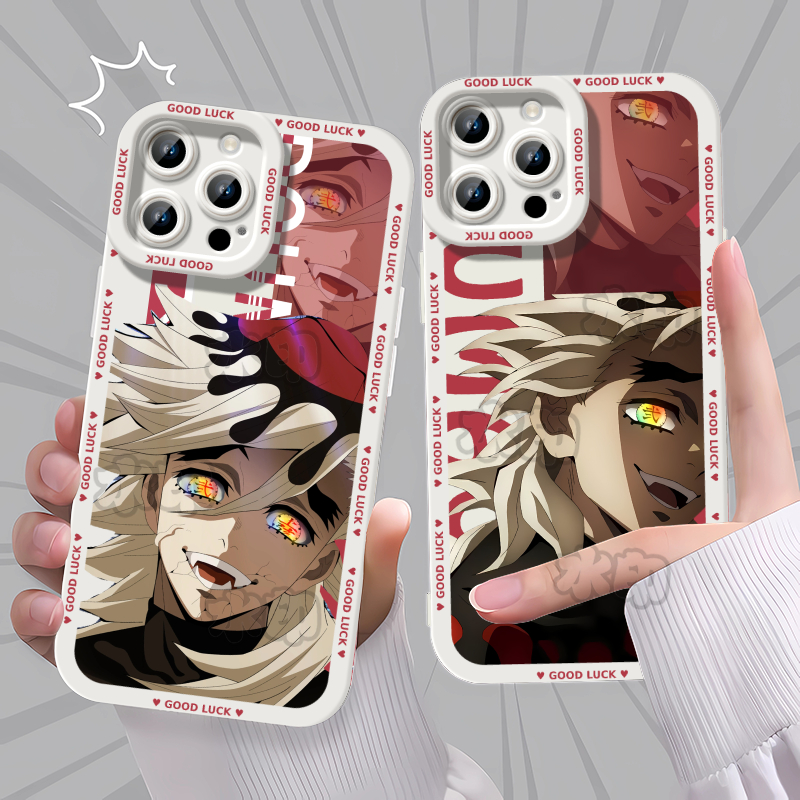 鬼灭之刃无限城上弦童磨动漫手机壳适用苹果16VIVOY70SOPPORENO13IQOOZ9TURBOVIVOX200S卡通15K13VIVOS30VIVO