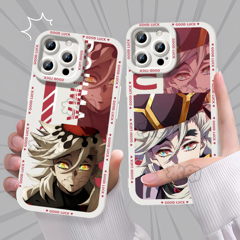 鬼灭之刃无限城上弦童磨手机壳适用苹果17荣耀400卡通10013IQOOZ9VIY35小米17华为MATE70VIVO17PROIQOOZ9TURB