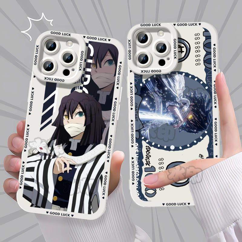 鬼灭之刃无限城蛇柱伊黑小芭内手机壳适用苹果16Y37华为NOVA12VIVO小米17IQOO1317AIRY200IOPPOA5814PRO卡通I