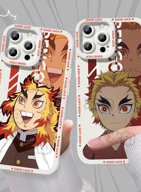 鬼灭之刃无限城炎柱炼狱杏寿郎手机壳适用苹果17一加OPPOY52SIQOONEO914PRO小米17PRO16PROMAXVIVOX200S红米N