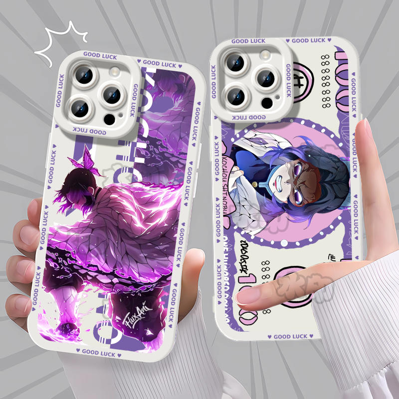 鬼灭之刃无限城蝴蝶忍手机壳适用苹果17OPPOK13红米NOTE14华为P80IQOONEO10XR13TURBO4VIVOY53S荣耀100卡通