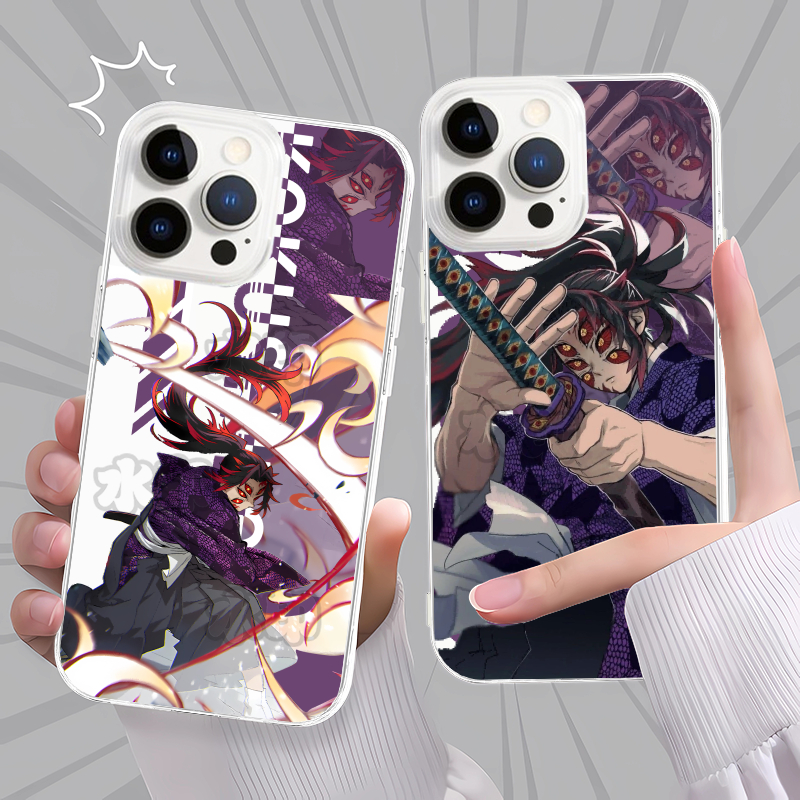 鬼灭之刃无限城上弦黑死牟动漫手机壳适用苹果16华为P60红米TURBO4OPPORENO13K小米17Y200IVIY35防摔P80真我G