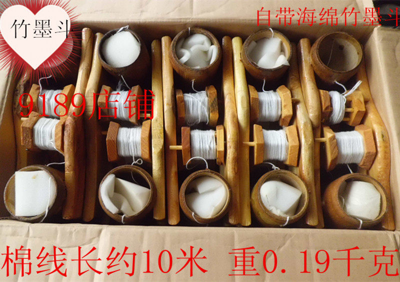 竹墨斗带线建筑墨斗建筑工具划弹线墨斗木工专用墨斗手动墨斗线