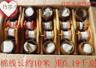 竹墨斗带线建筑墨斗建筑工具划弹线墨斗木工专用墨斗手动墨斗线