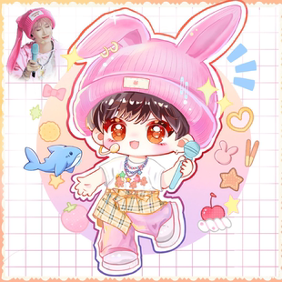 Q版人物手绘头像定制明星周边卡通人物画像QQ人物料动漫形象代画