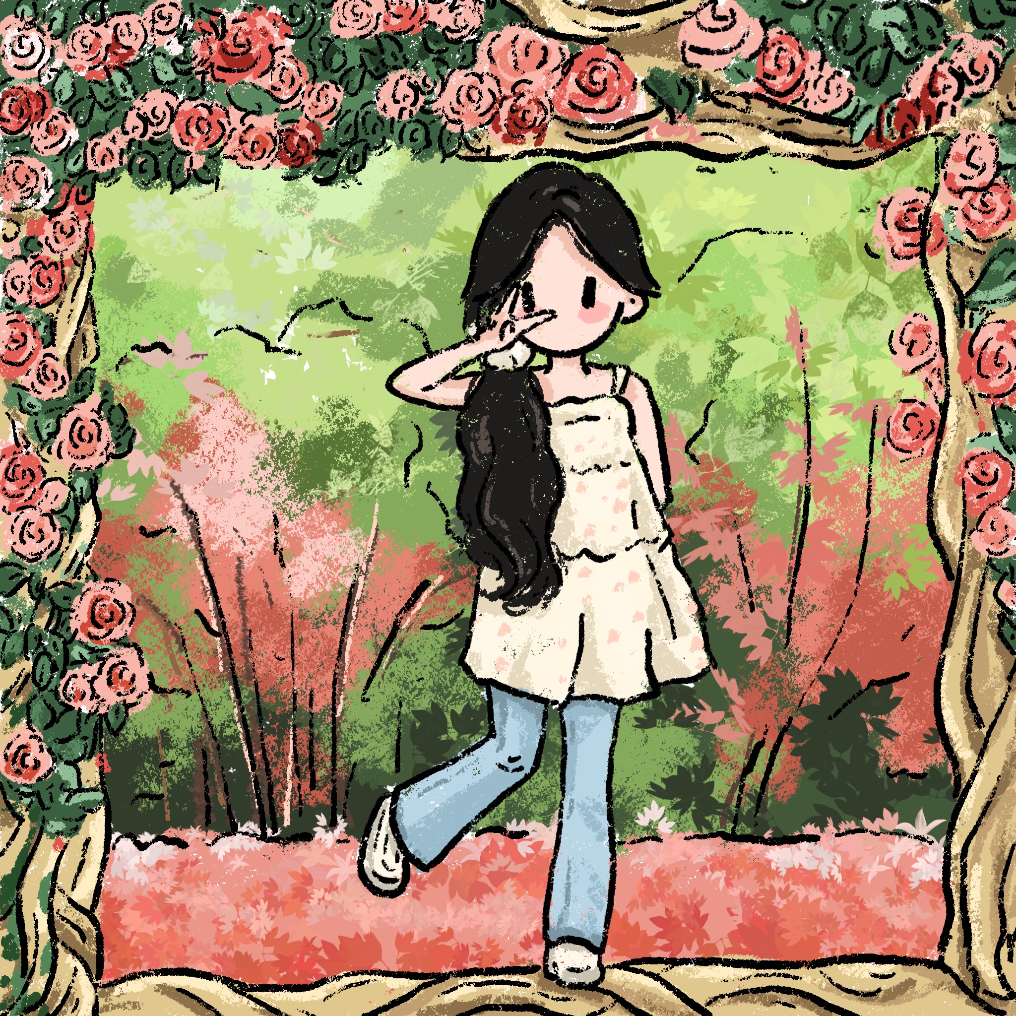 newmasus手绘女生头像定制情侣照片转代画动漫画形象设计卡通人物
