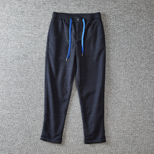 格子长裤 丹麦外贸柜599 百搭休闲裤 男士 色织格纹水洗棉舒适秋季