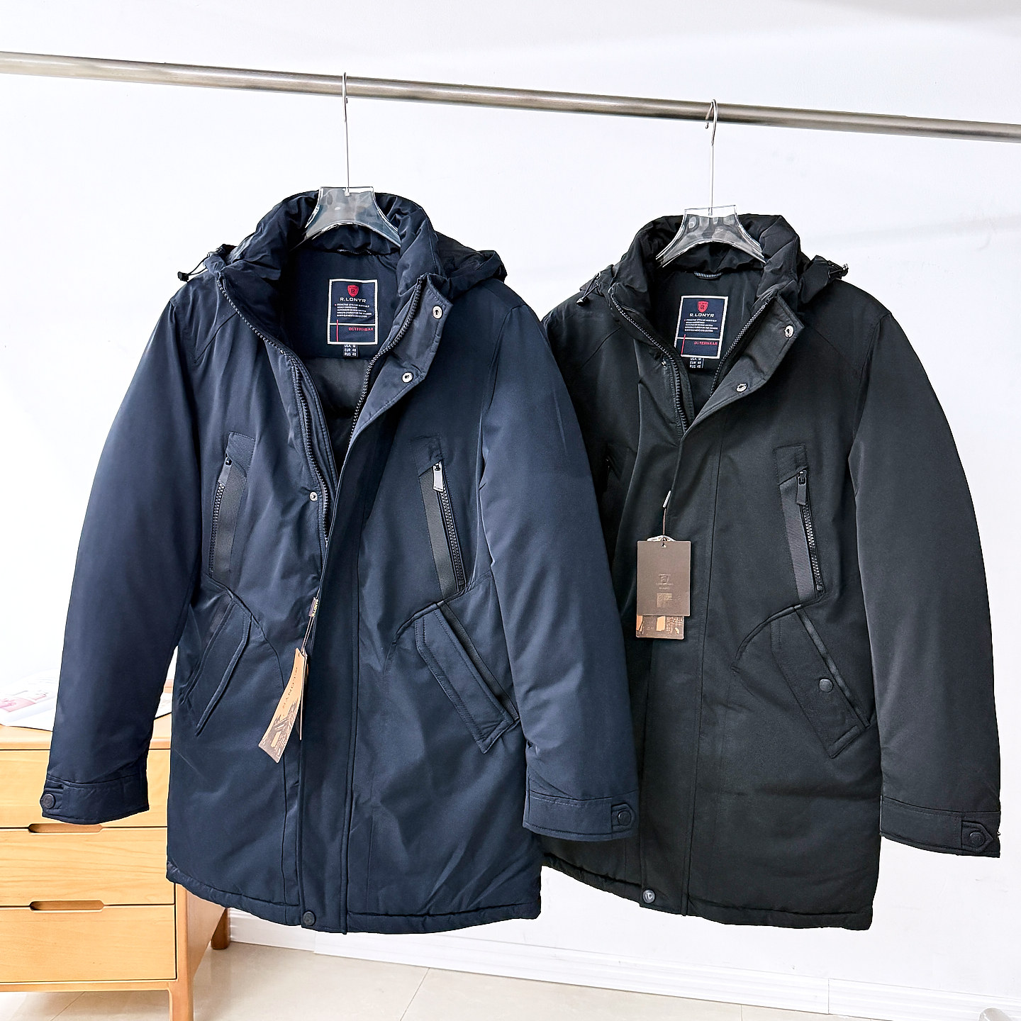 欧单抗极寒防风防雪加厚保暖冬季男士户外中长款派克棉衣棉服外套