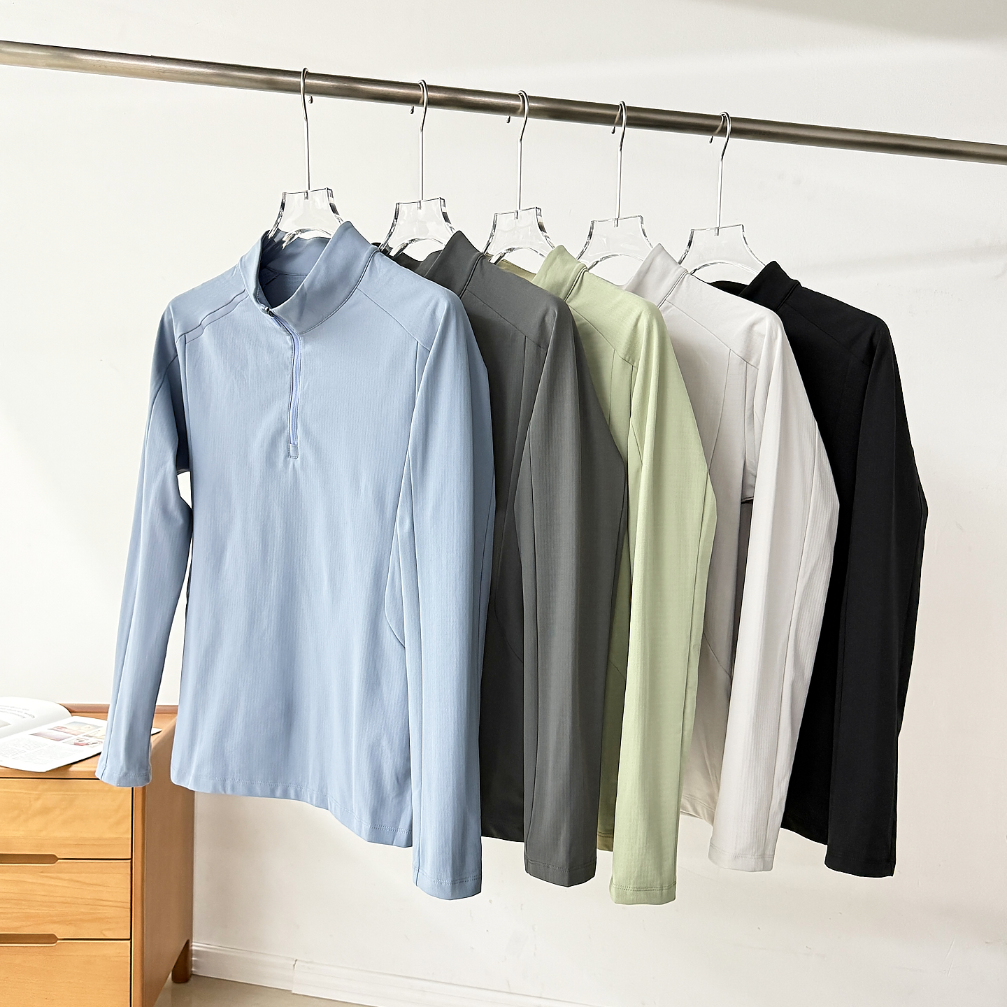 3D立裁！复合华夫格暖绒！户外科技面料！秋冬男半拉链立领抓绒衣