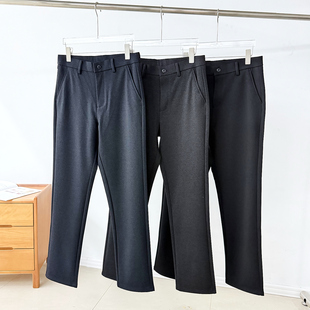 西裤 工厂品P订单 通勤直筒休闲裤 男装 男秋冬高弹力绵羊毛磨绒