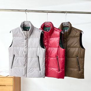 秋冬加厚保暖防寒立领休闲羽绒马甲 男款 80鸭绒填充 蓬松又轻盈