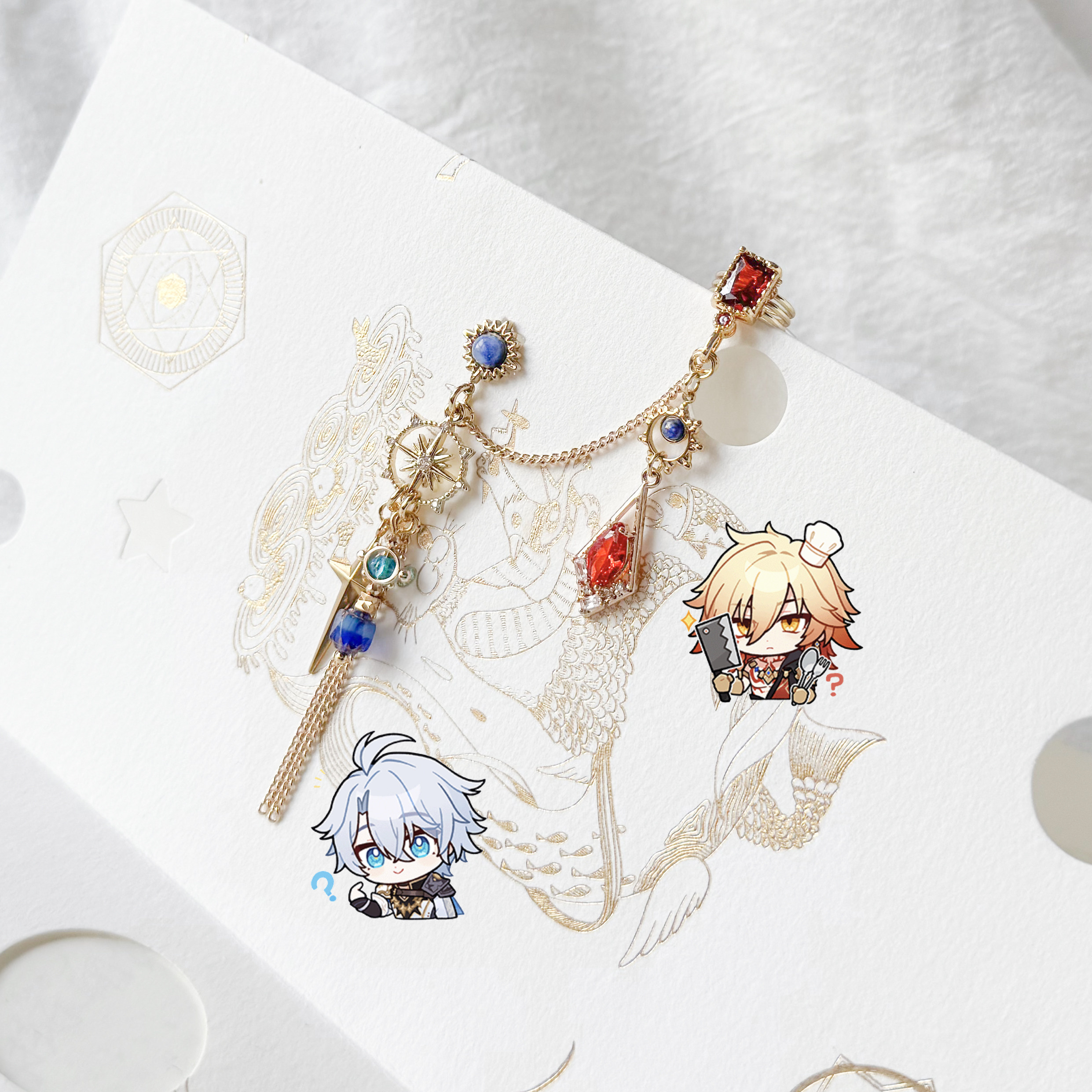 白厄万敌 厄敌cp印象耳饰 耳钉/耳夹+耳骨夹 崩坏星穹铁道衍生,饰品/流行首饰/时尚饰品新,耳夹,淘宝优惠券,粉丝福利购,淘宝优惠卷