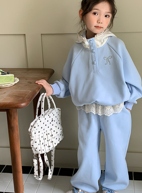 【尤画】2025秋季女童套装洋气时髦女孩卫衣休闲裤两件套68310