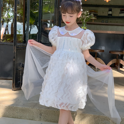 尤画2025原创设计师童品夏季女童中大童连衣裙68033