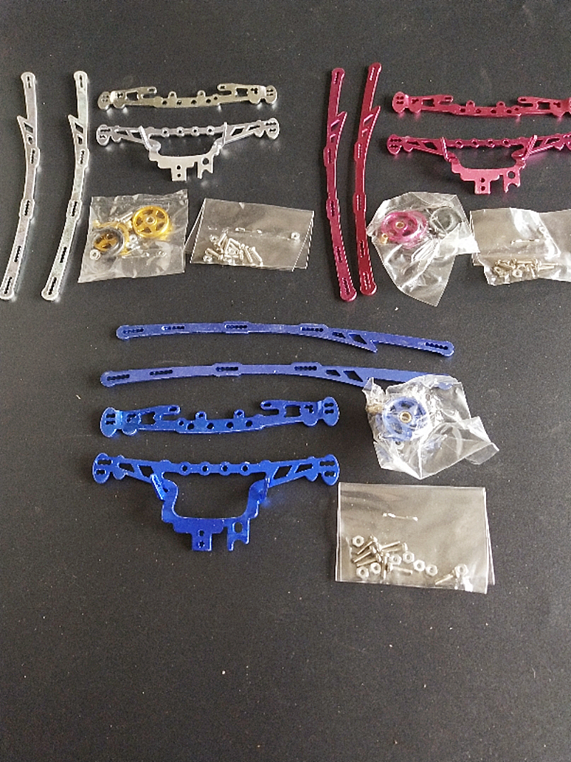 四驱兄弟四驱车改装升级配件 铝合金大包围套件 龙头凤尾导论护甲