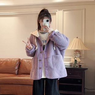 羊羔毛外套女秋冬2026新款爆款高级感超好看摇粒绒加厚棒球服上衣