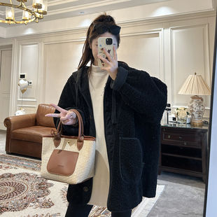 羊羔毛外套女秋冬2025新款 高级感超好看摇粒绒加厚棒球服上衣 爆款