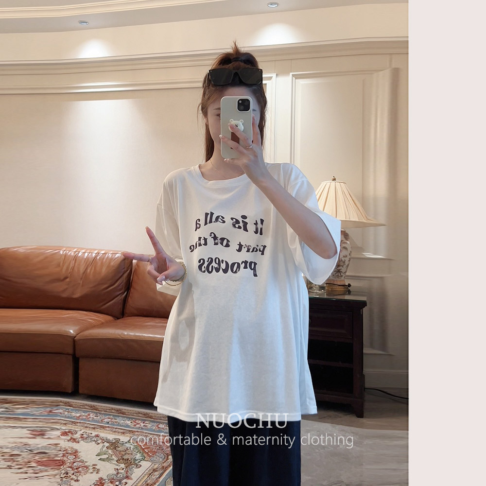 孕婦薄款透氣短袖T恤上衣