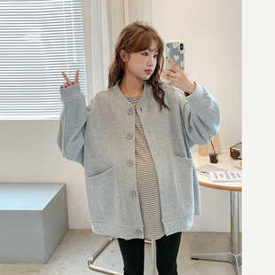 洋气时髦宽松休闲开衫 时尚 卫衣女秋冬上衣 2025新款 孕妇外套春秋款