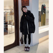 连帽保暖中长款 诺初孕妇羽绒服韩版 休闲时尚 白鸭绒大码 女外套 冬装