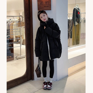 诺初孕妇羽绒服韩版冬装白鸭绒大码休闲时尚连帽保暖中长款女外套