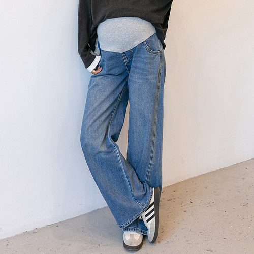 孕妇秋装弯刀裤休闲裤阔腿裤