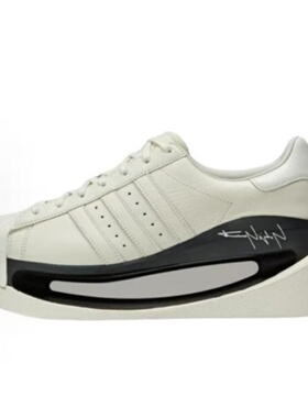 Adidas/阿迪达斯 Y-3皮革圆头系带增高低帮休闲鞋IG4105 IG4107