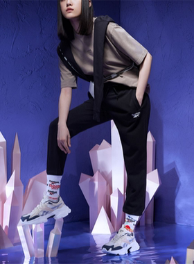 Reebok锐步 女子运动休闲健身百搭收口长裤 GV5526 GV5528 5527
