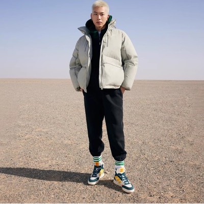 阿迪达斯立领防风保暖运动羽绒服