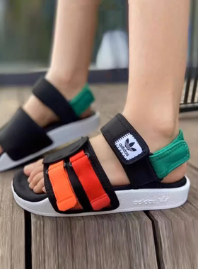 Adidas阿迪达斯 三叶草男女轻便透气运动休闲凉鞋 H03417 GZ8827